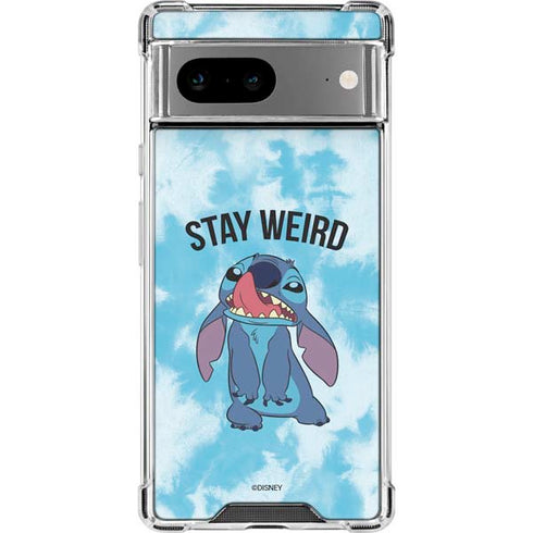 Disney Lilo and Stitch Stay Weird Google Pixel 8a Clear Case